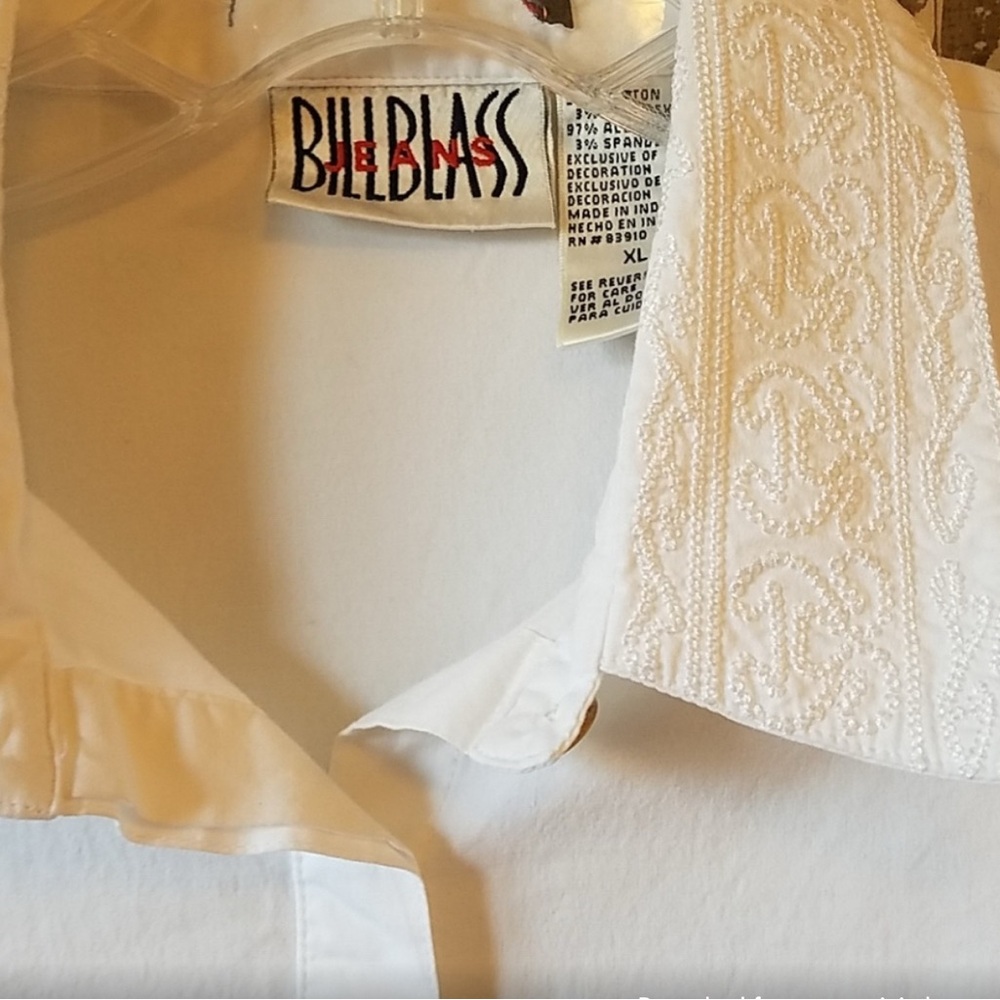 Bill Blass XL button down blouse